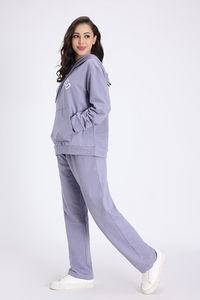 Zivame Knit Cotton Loungewear Set - Silver Bullet — thumbnail 3